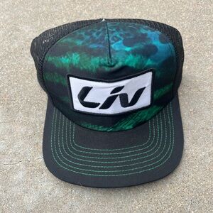 Liv Women's Black and Green SnapBack Hat